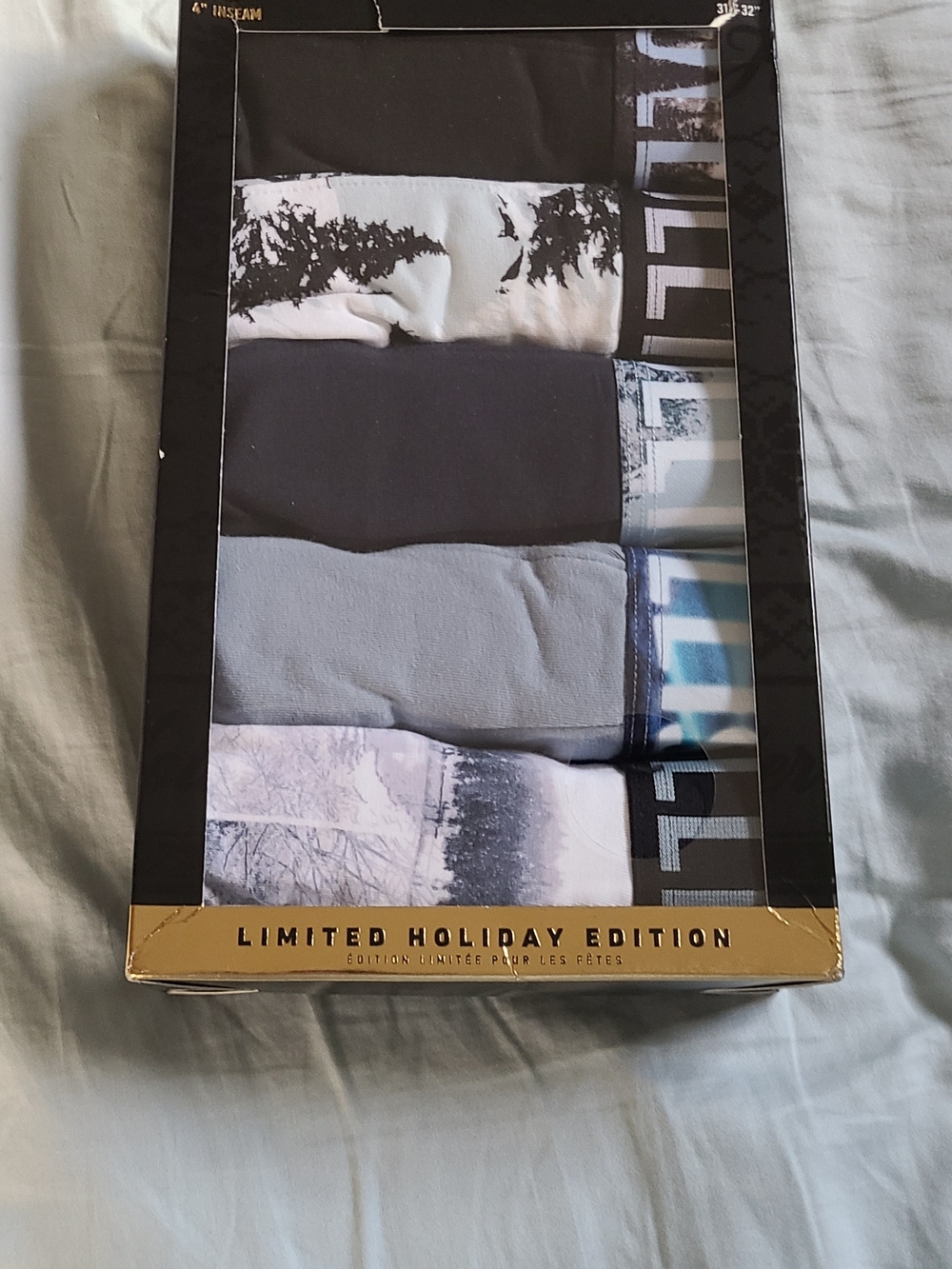 Hollister Men's Boxer Briefs - Black, White, Gray, Blue